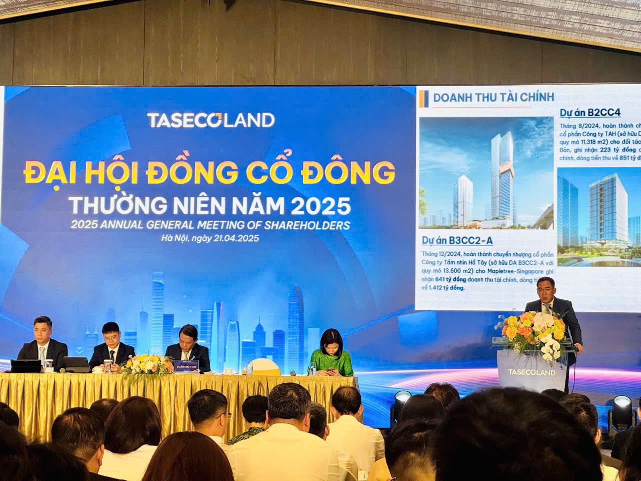 Chủ đầu tư 4 Taseco Land đại hội cổ đông thường niên năm 2025