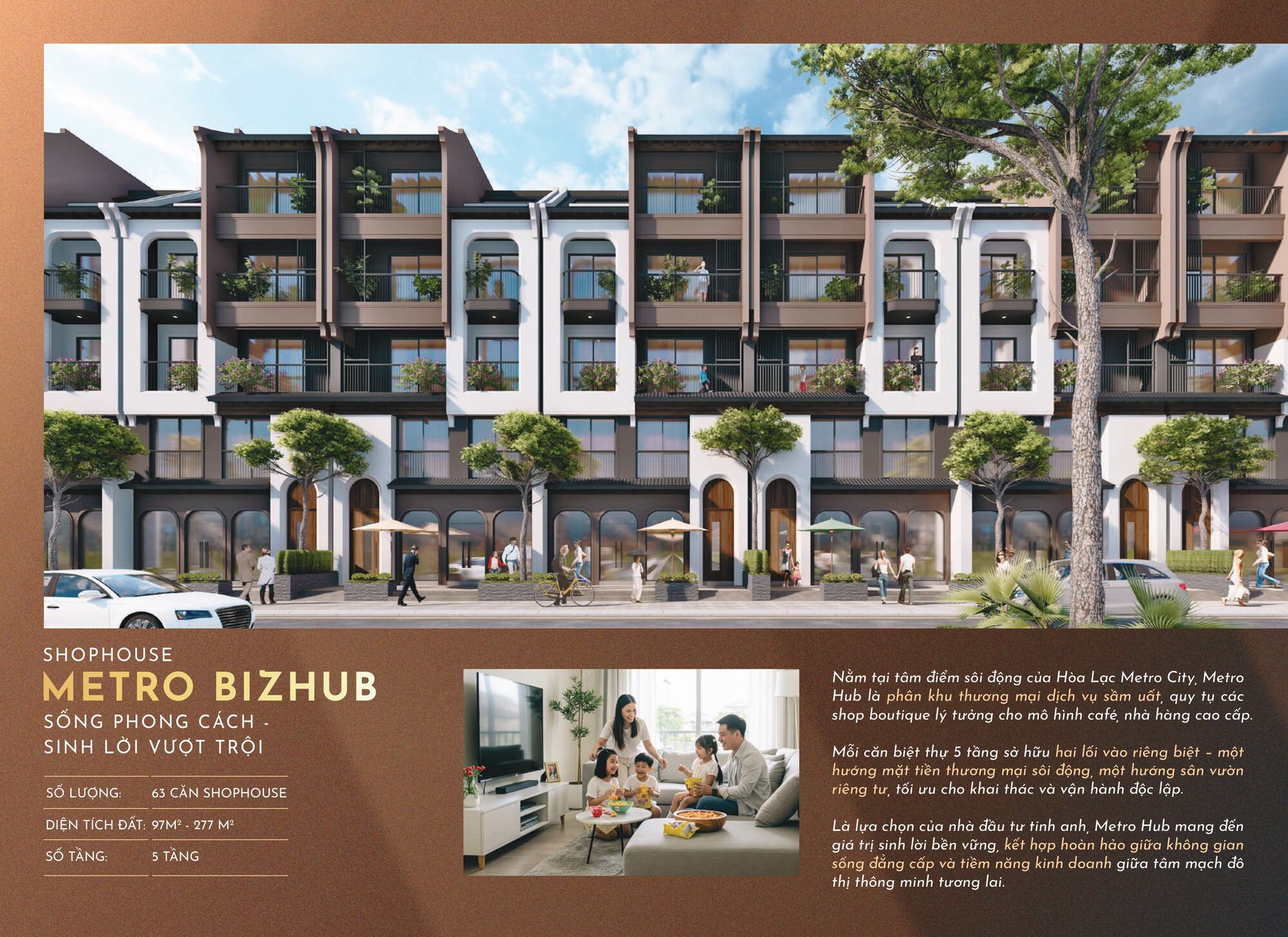 Trang chủ 78 Nhà mẫu Shophouse Hòa Lạc Metro City