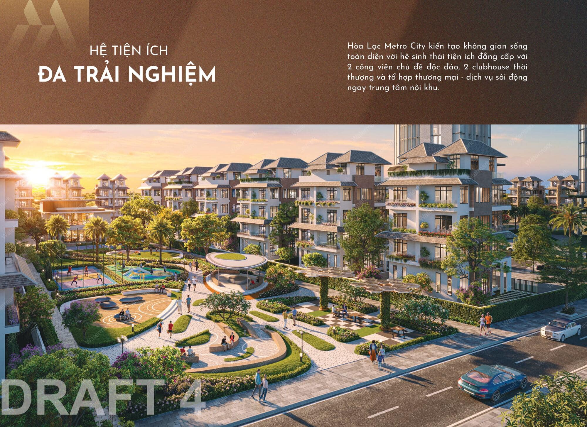 Trang chủ 60 Tiện ích Hòa Lạc Metro City