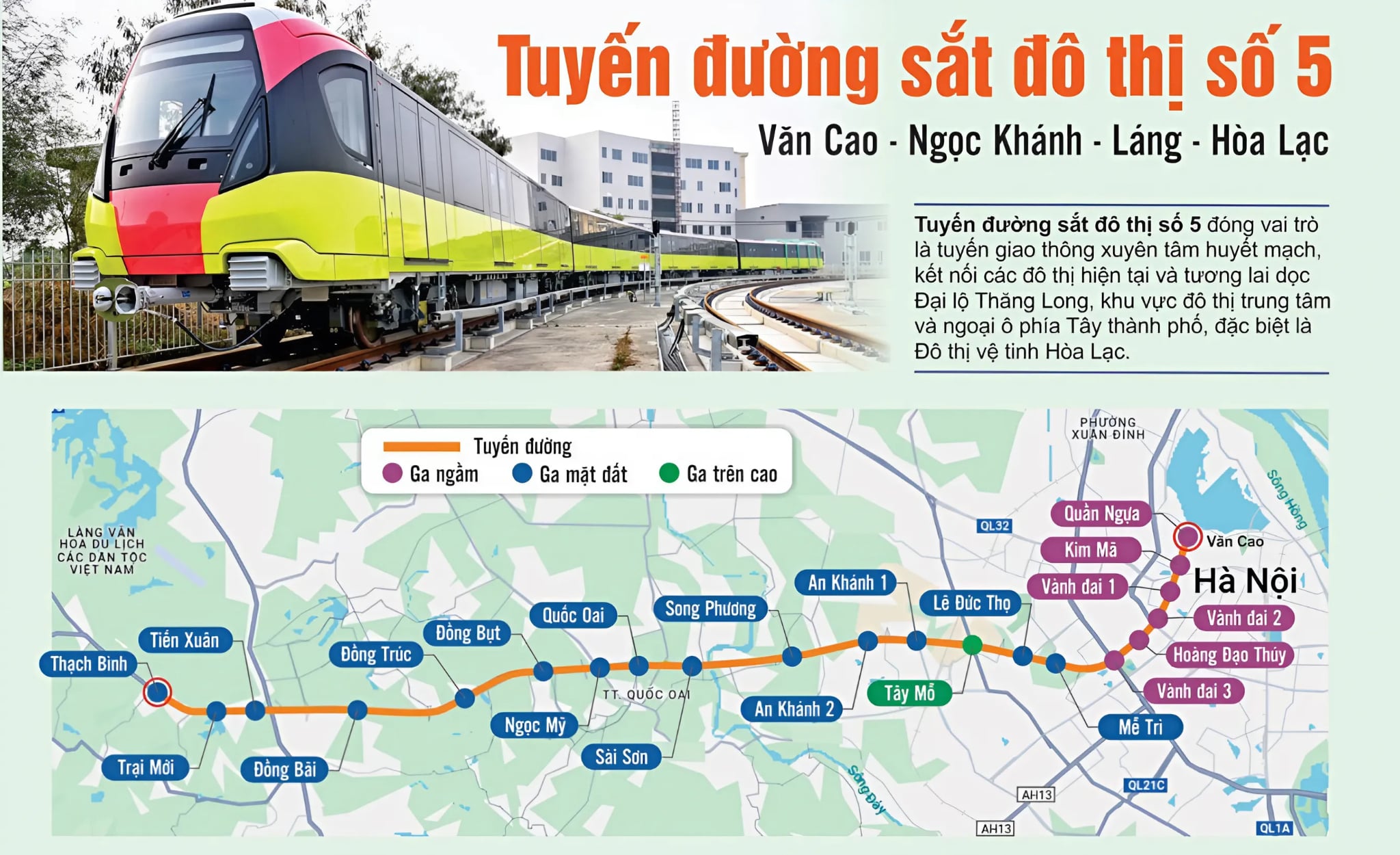 Trang chủ 59 Hệ thống Metro tới Hòa Lạc Metro City